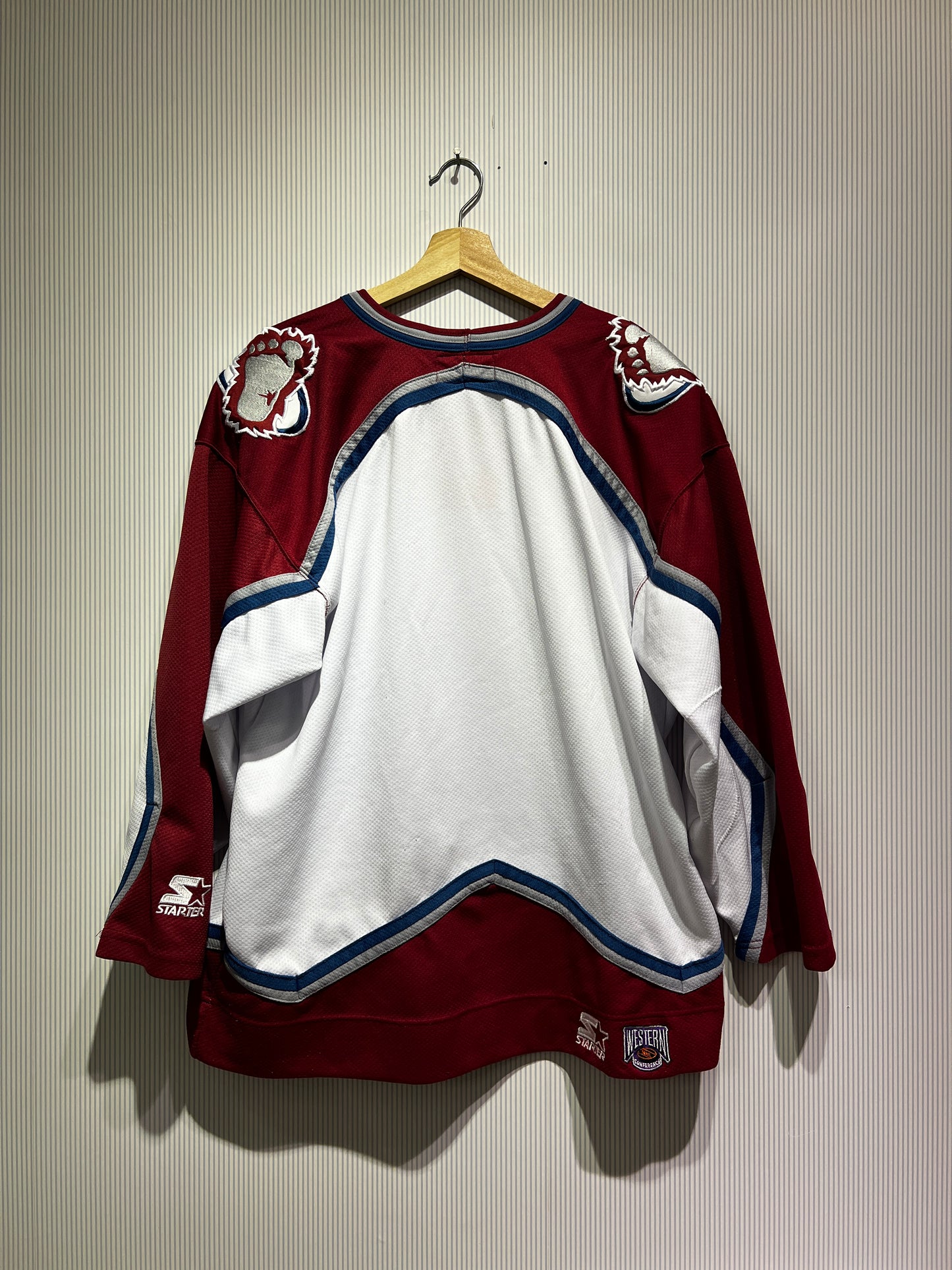 Vintage 90s Colorado Avalanche Starter NHL Hockey Jersey
