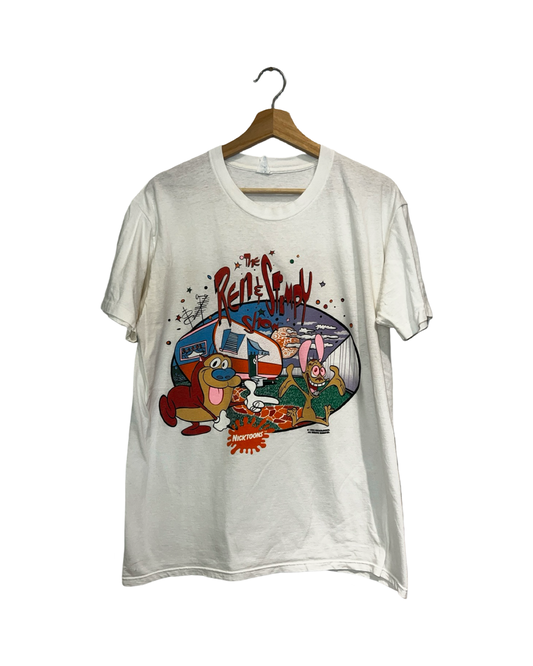 Vintage 1992 Ren & Stimpy Nickelodeon Promo Tee