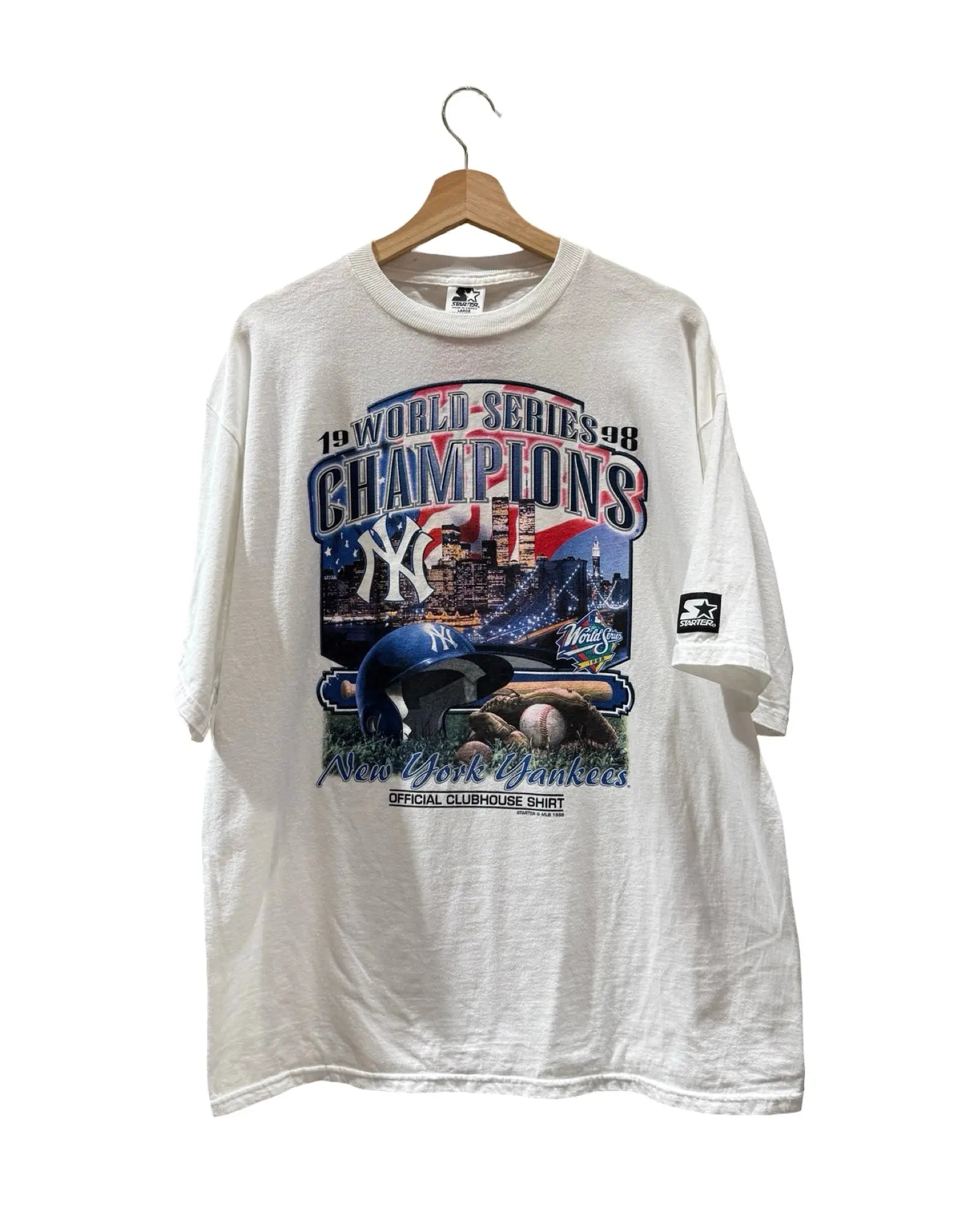 Vintage DS 1998 New York Yankees Champions Clubhouse Tee KIF Vintage