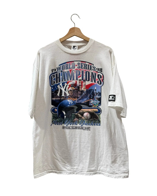 Vintage DS 1998 New York Yankees Champions Clubhouse Tee KIF Vintage