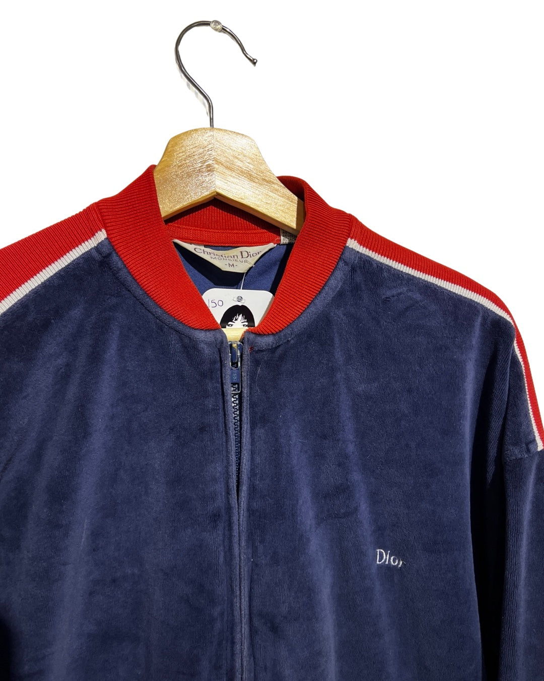 b vintage dior velour zip up jacket KIF Vintage