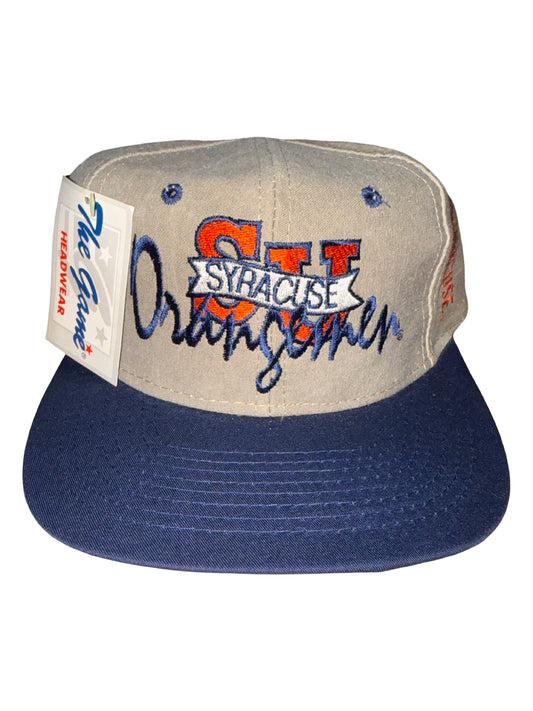 Vintage 90s Syracuse Orange Men Script The Game Snapback Hat