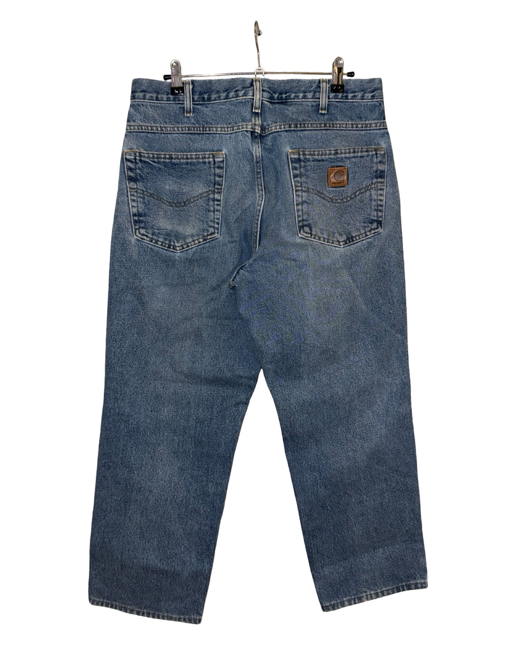 34 x 30 Pantalones vaqueros Carhartt Vintage de mezclilla azul
