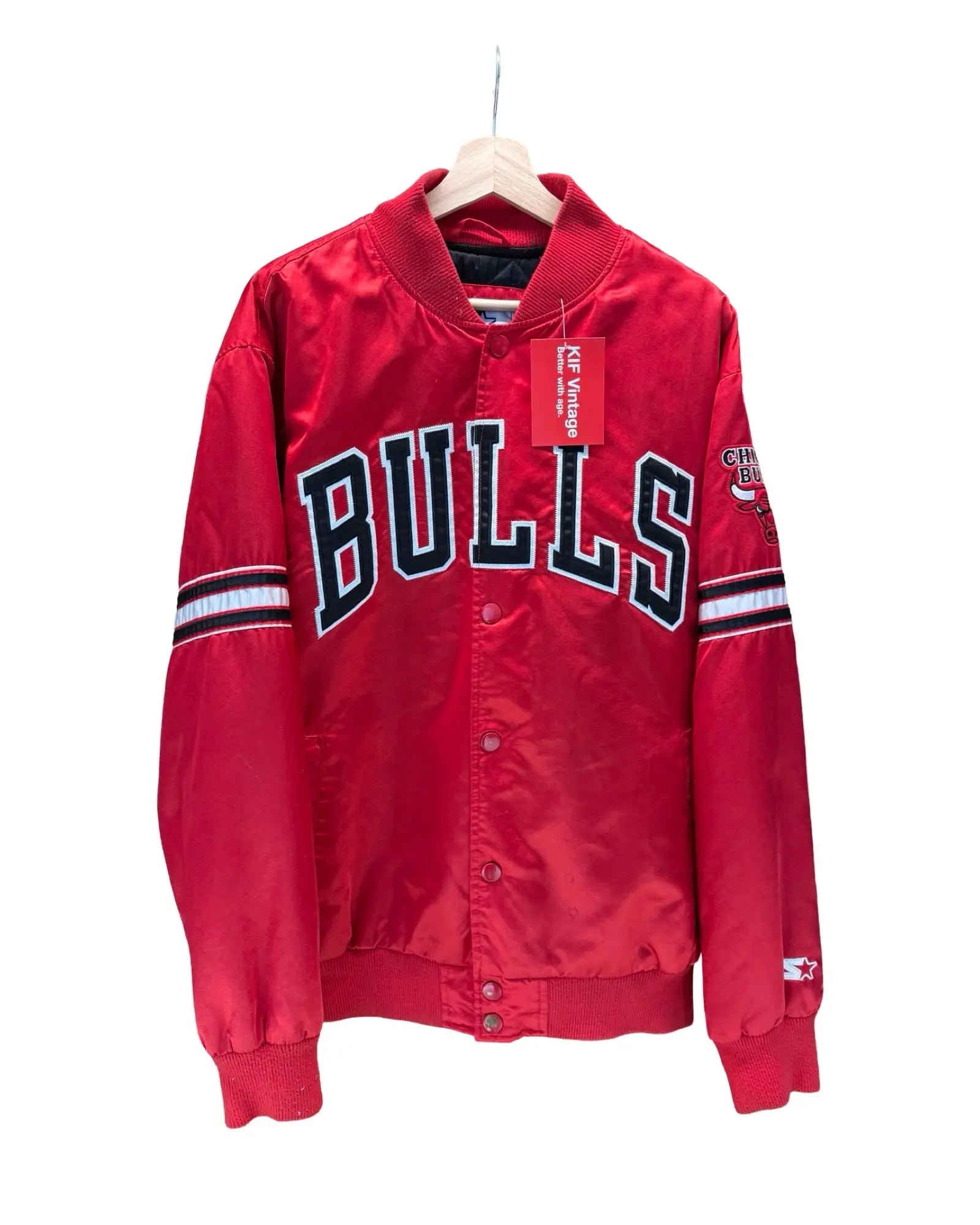 Vintage 90s Chicago Bulls Starter Satin Jacket KIF Vintage