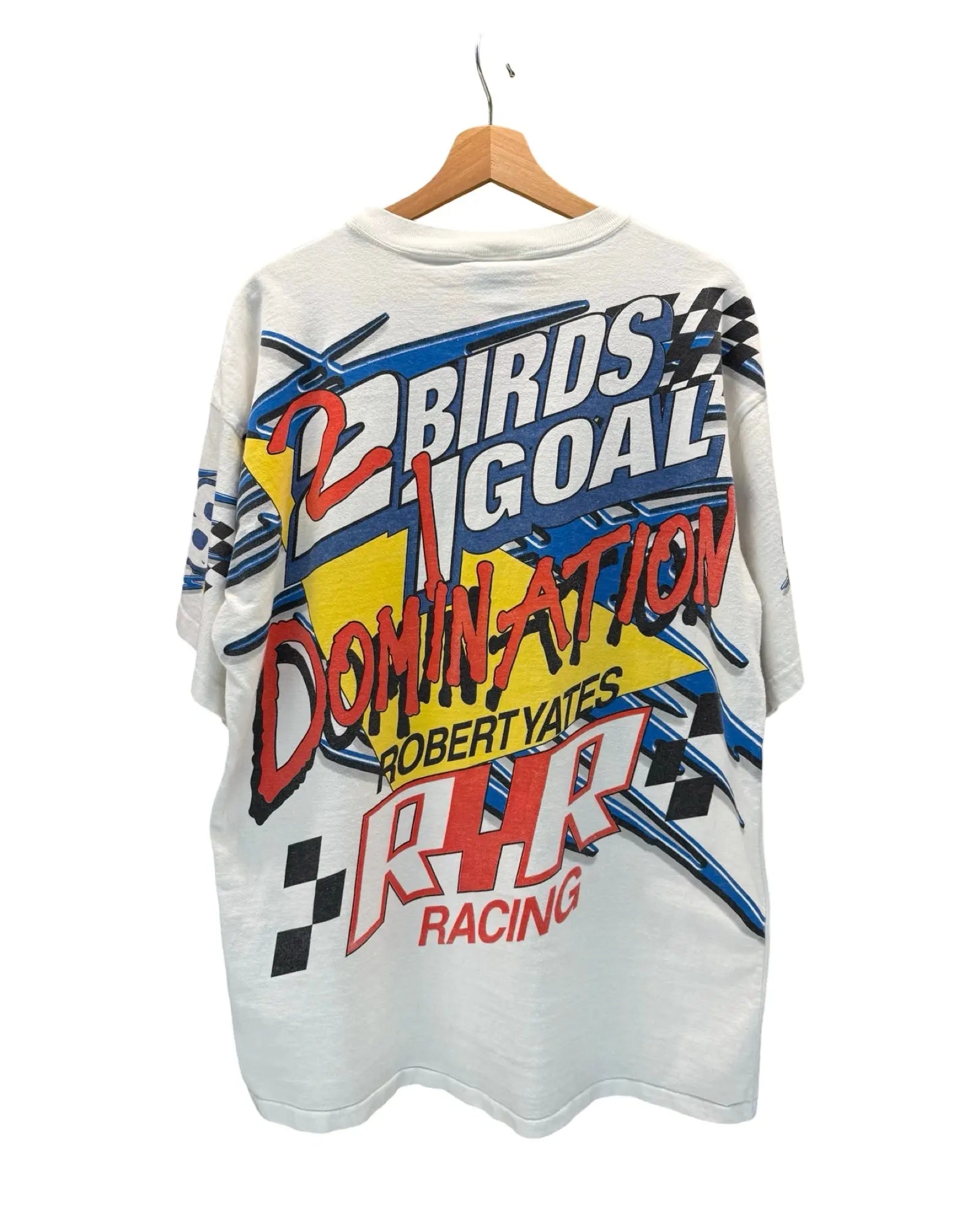 Vintage 90s Nascar Robert Yates All Over Print Tee KIF Vintage