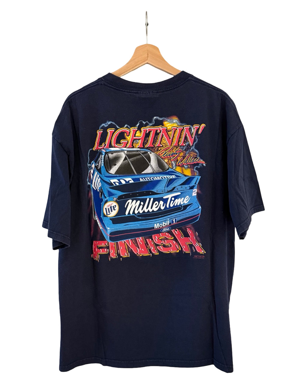 Vintage 2000 Nascar Asphalt & Thunder Miller Lite Tee