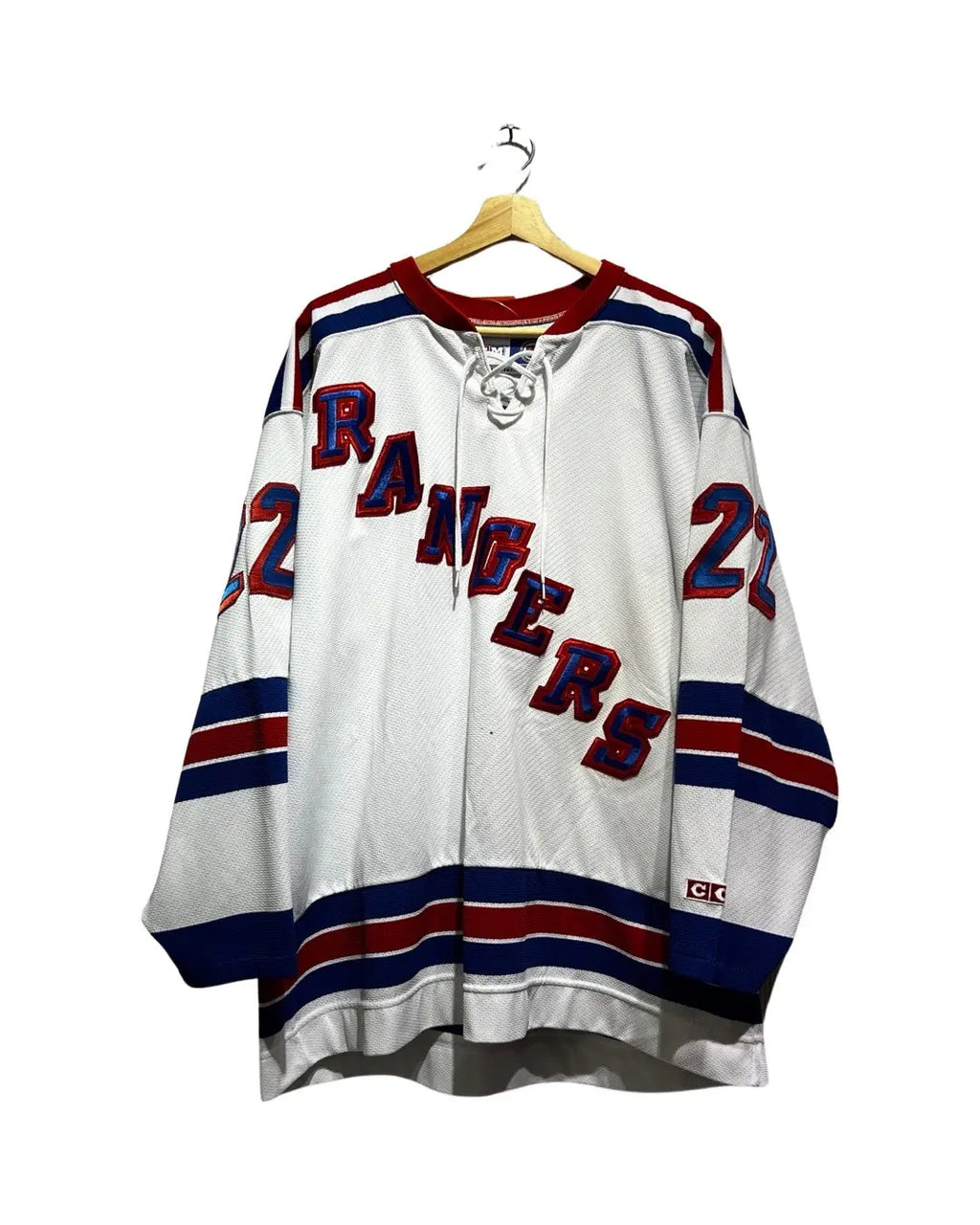 Vintage 90s New York Rangers CCM Anson Carter 20 Hockey Jersey KIF Vintage