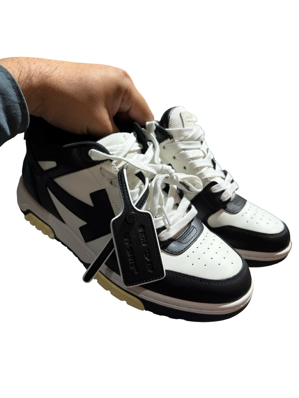 Off-White Out Of Office Leather Black Sneakers