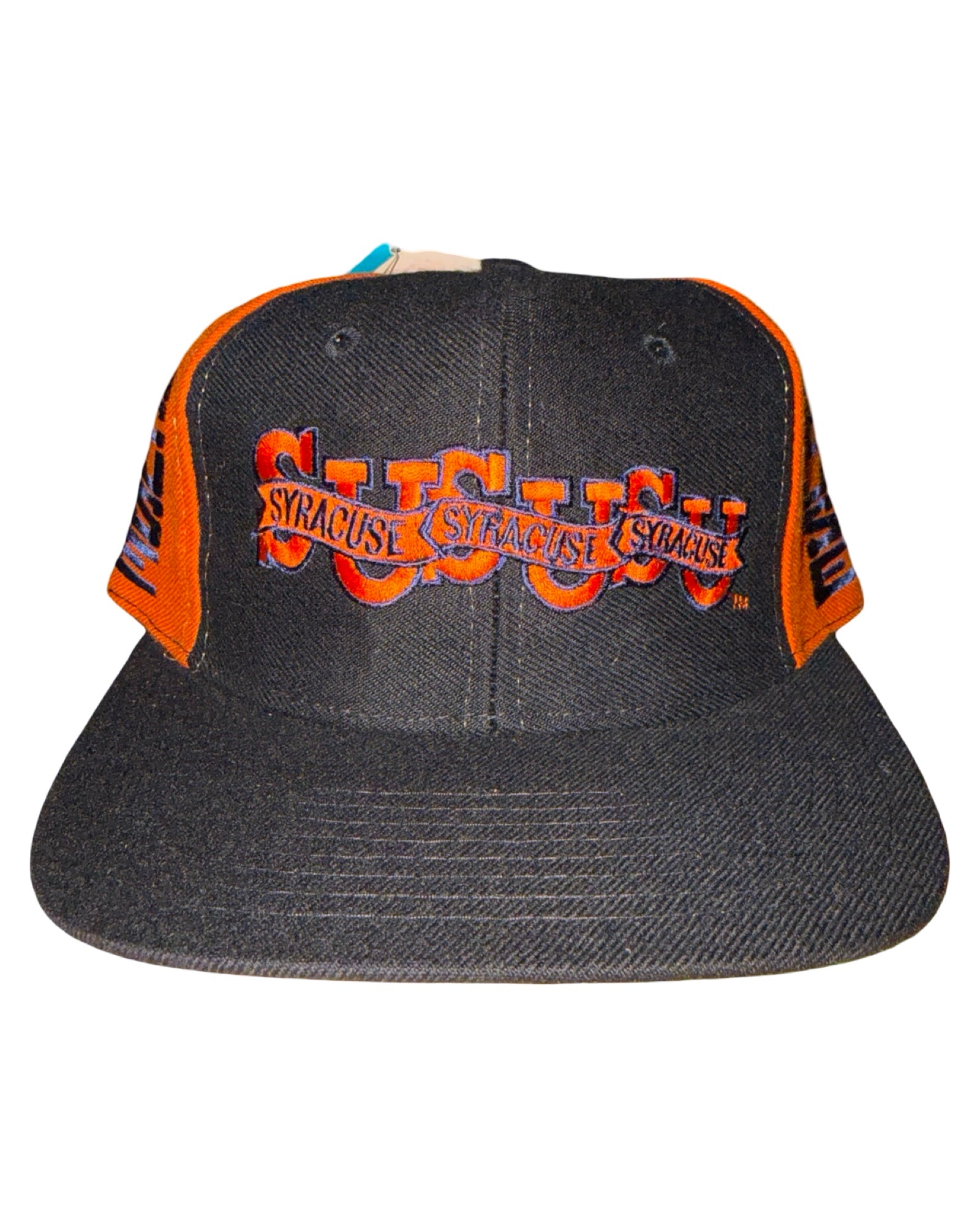 Vintage 90s Syracuse Orange Men Wool Snapback Hat KIF Vintage