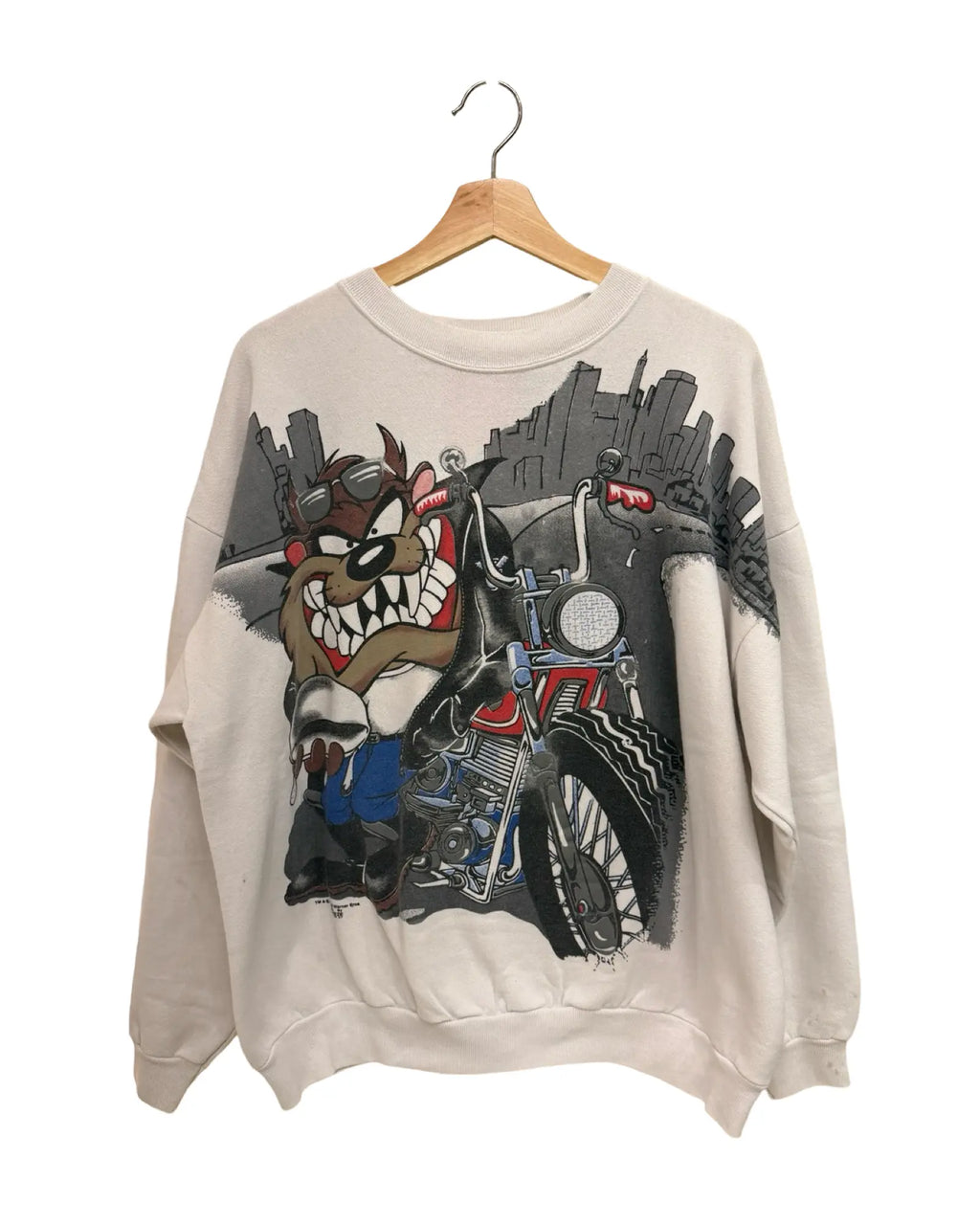 Vintage 1995 Looney Tunes Taz Eat My Dust Crewneck KIF Vintage