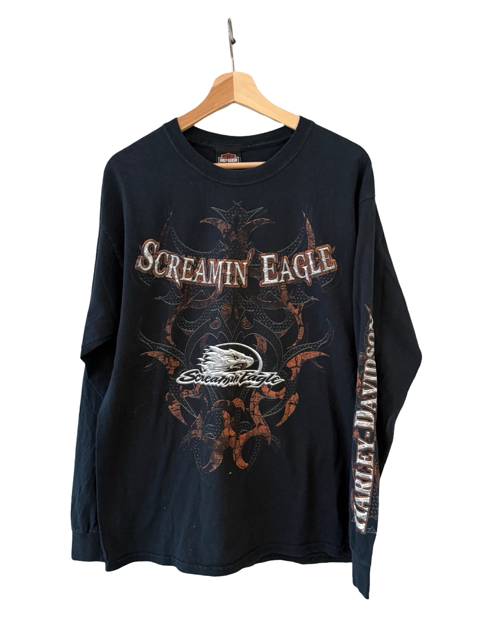 Camiseta de manga larga Harley Davidson Screamin Eagle vintage