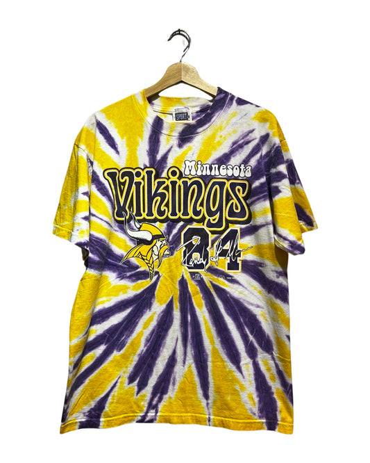 Vintage 1998 Minnesota Vikings Randy Moss Tie Dye Tee
