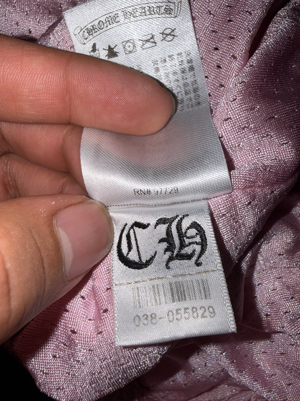 Chrome Hearts Love You Pink Mesh Shorts KIF Vintage