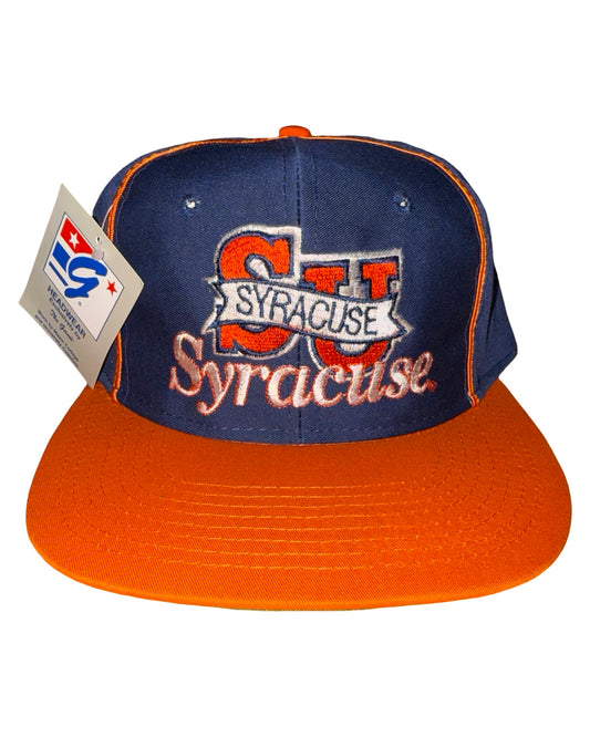 Vintage 90s Syracuse Orange Men The Game Snapback Hat