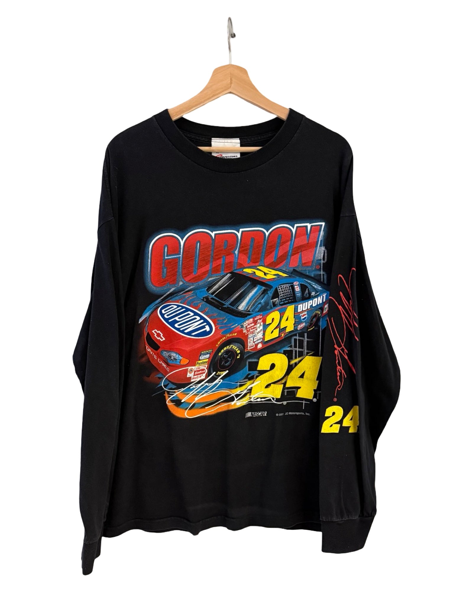 Vintage 2001 Nascar Jeff Gordon 24 Long Sleeve Racing Tee