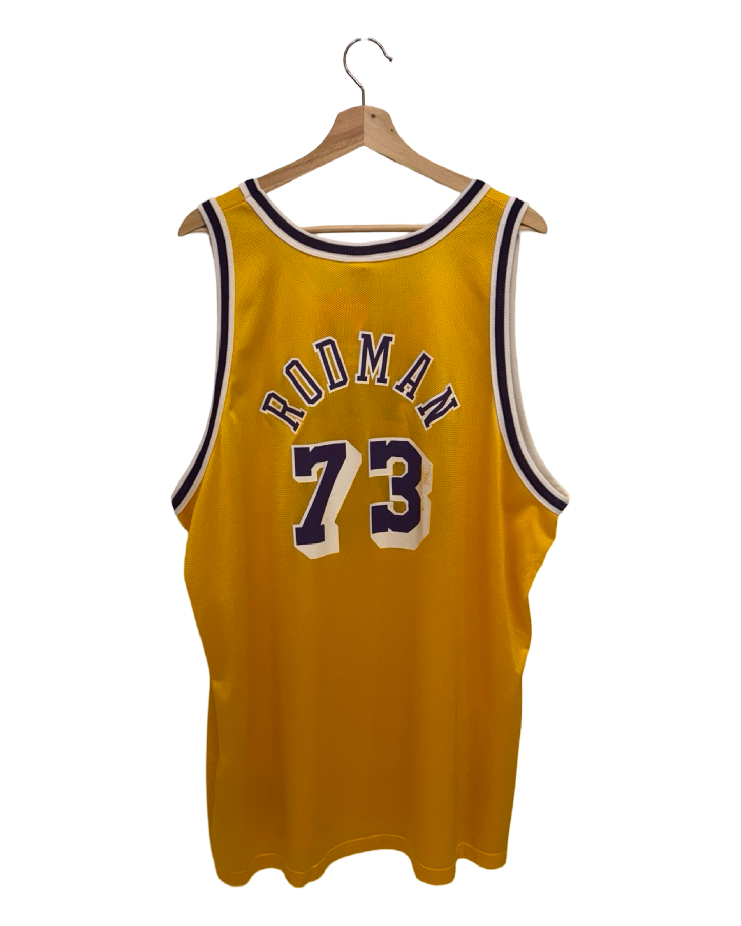 Vintage 90s Dennis Rodman Lakers 73 Champion Jersey