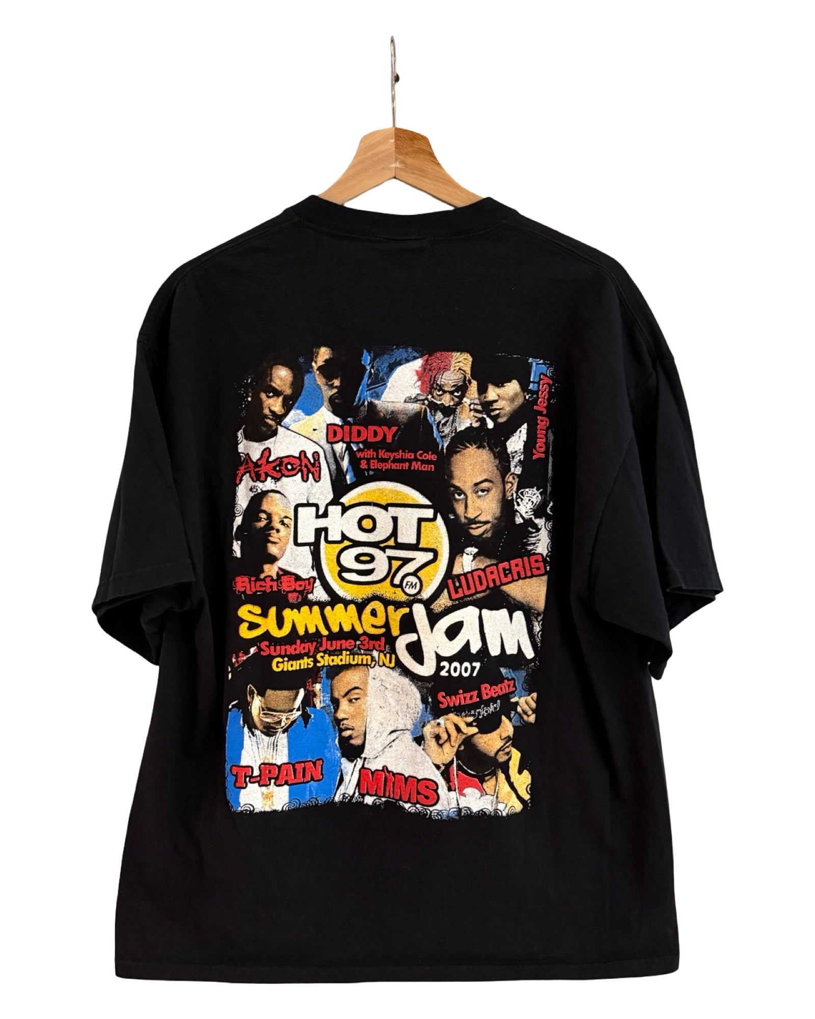 Vintage 2007 Summer Jam Hot 97 Black Promo Tee KIF Vintage