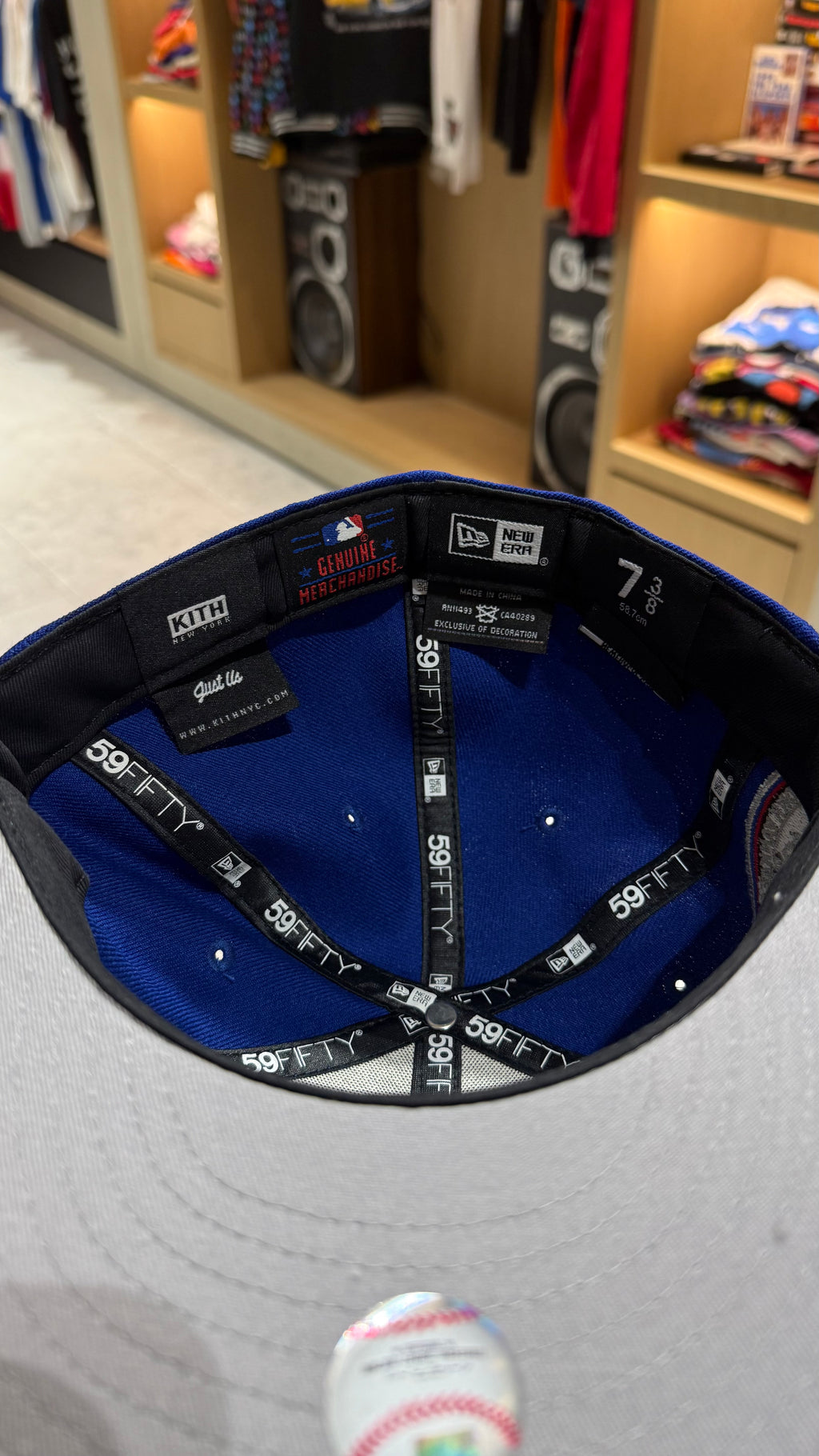 Kith x New York Subway Series Yankees Mets Knicks 7 3/8 Fitted Hat
