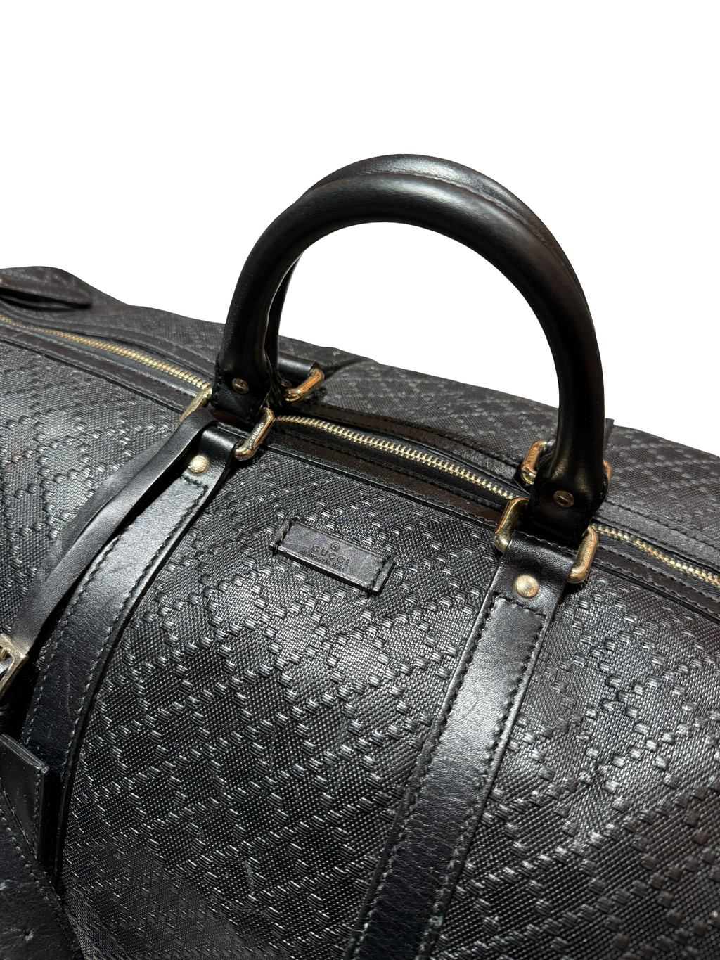 Gucci Diamante Calf Leather Duffle Bag KIF Vintage