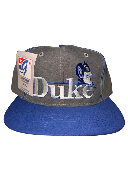 Vintage 90s Duke University Blue Devils The Game Snapback Hat KIF Vintage