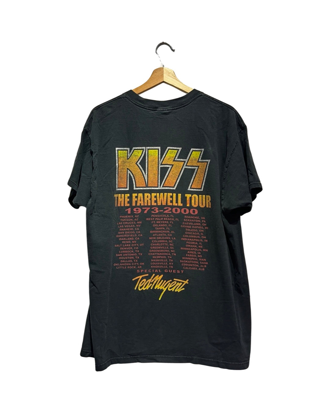 Vintage 1999 KISS Farewell Ted Nugent Tour Tee