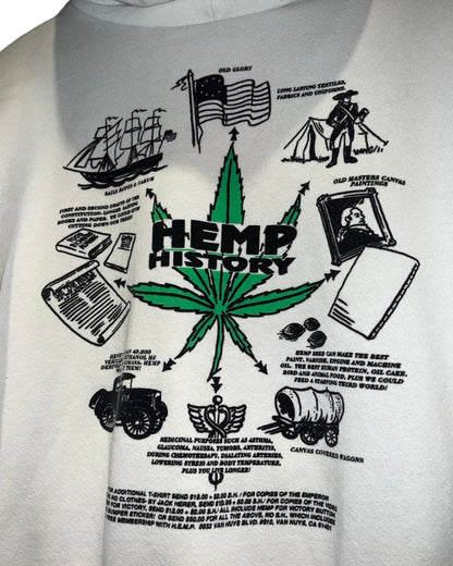 Vintage 1995 HEMP For Victory Marijuana Tour Hoodie