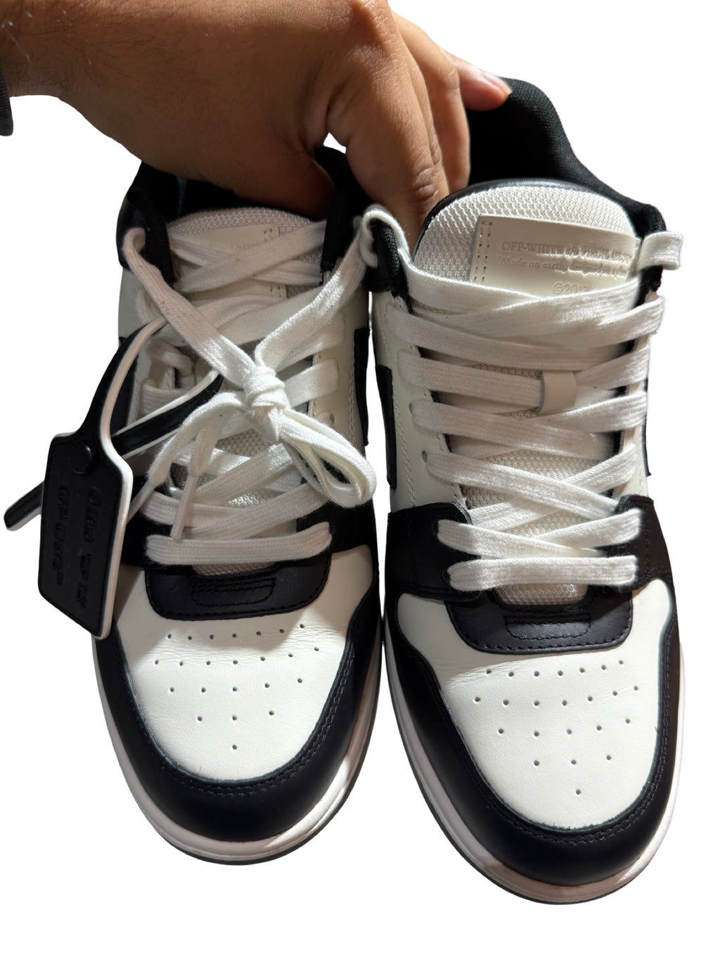 Off-White Out Of Office Leather Black Sneakers