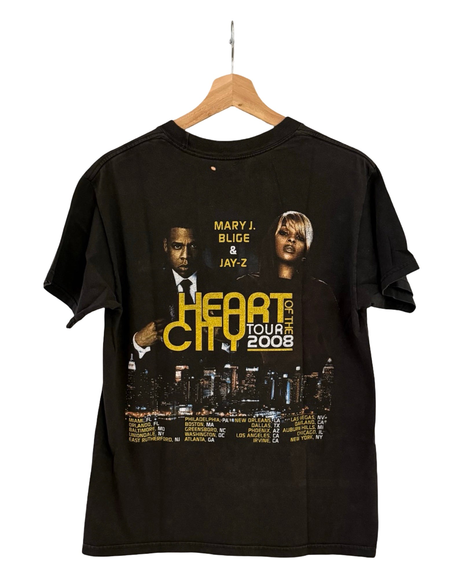 Vintage 2008 Jay Z & Mary J Blige Heart Of The City Tour Tee