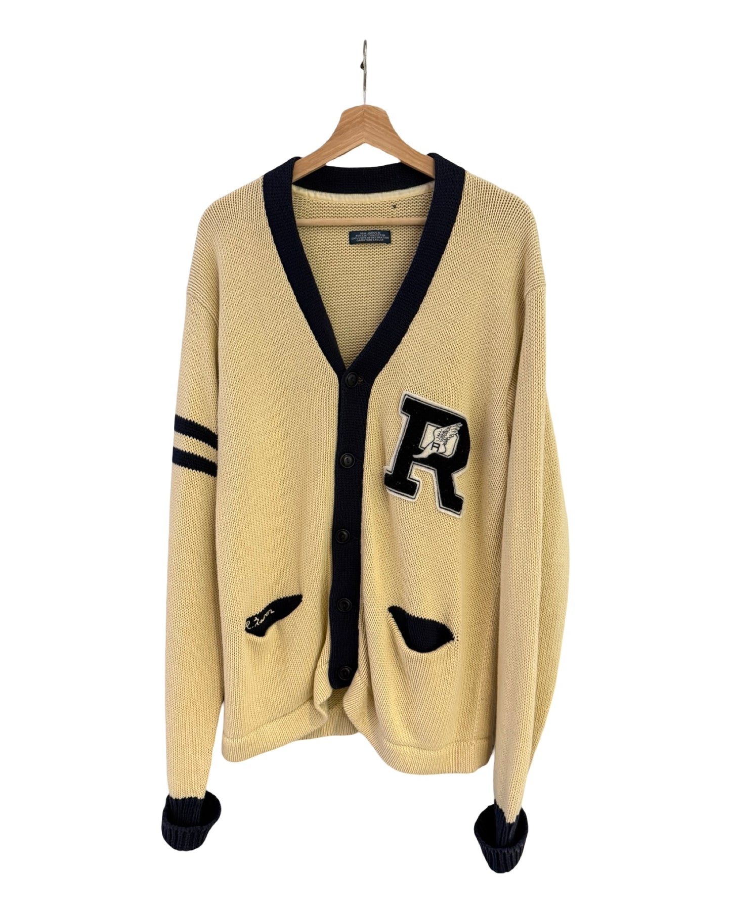 Vintage 90s Polo Ralph Lauren P-Wing Knit Cardigan