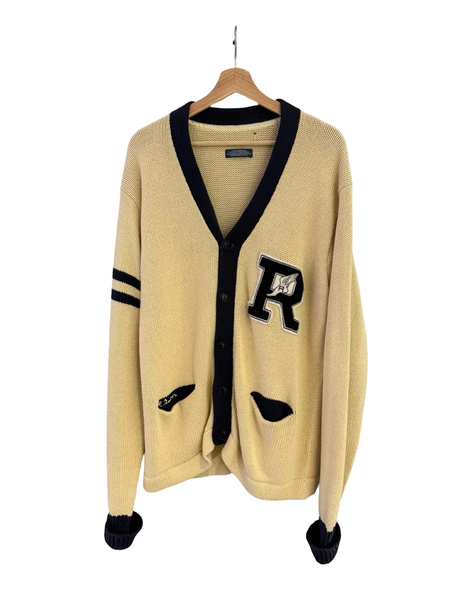 Vintage 90s Polo Ralph Lauren P-Wing Knit Cardigan KIF Vintage
