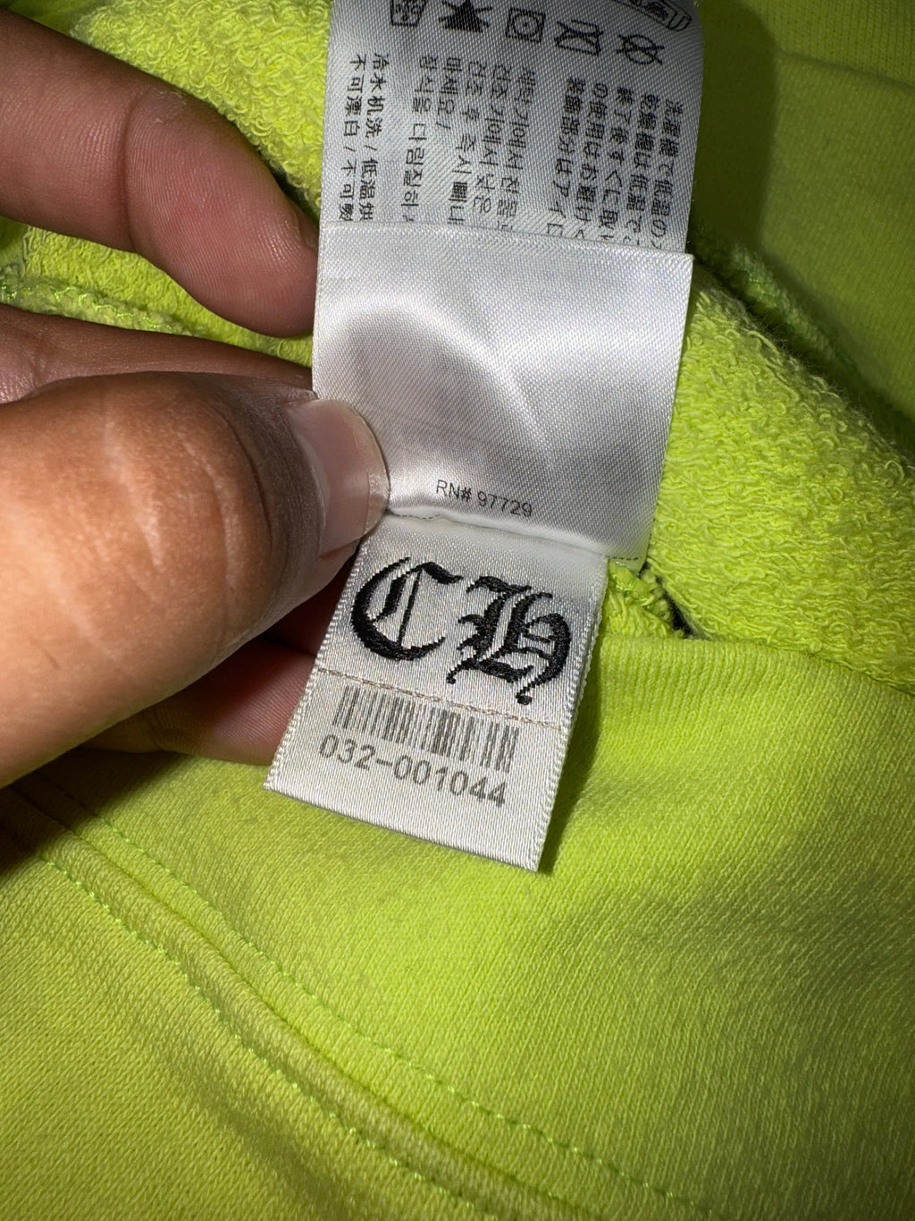 Chrome Hearts Matty Boy Lime Green Hoodie KIF Vintage