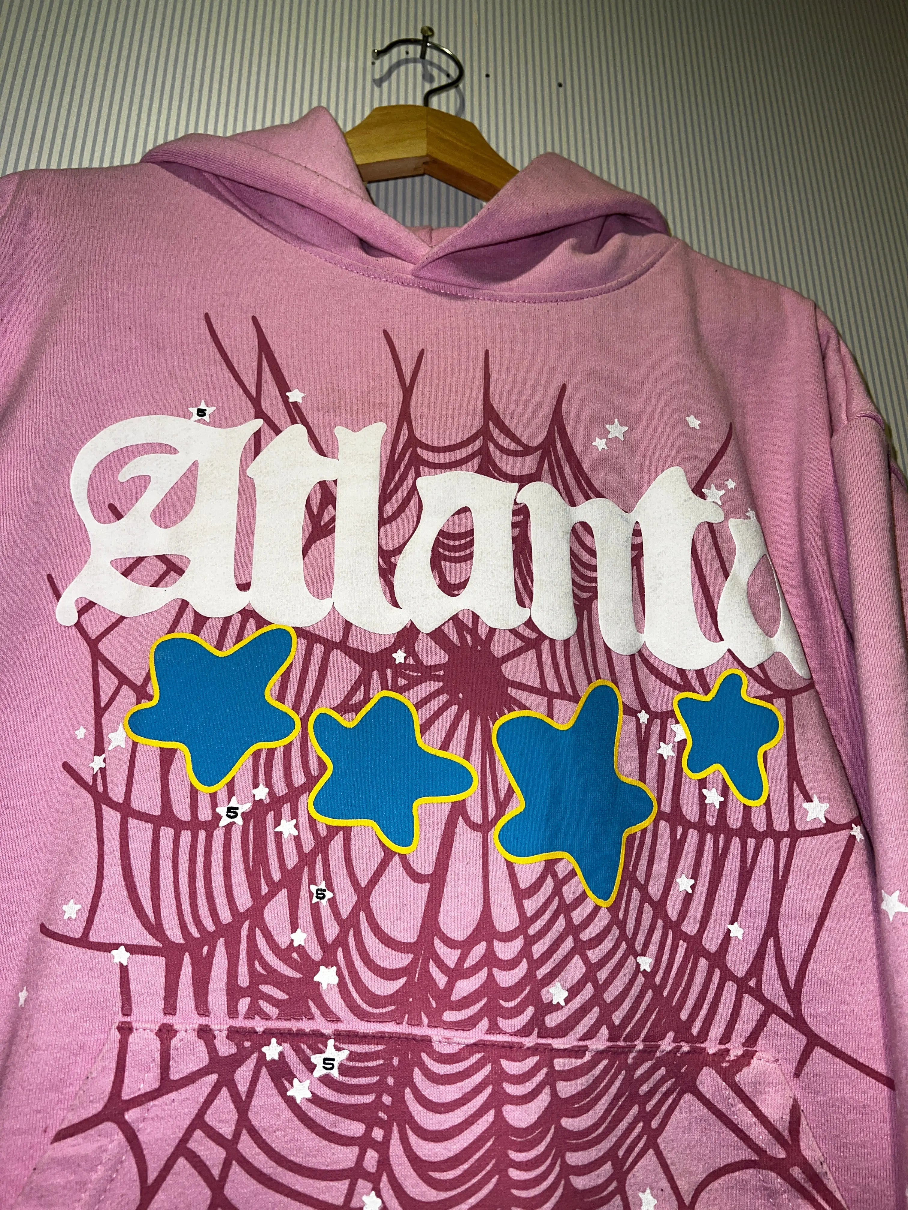 Archive Sp5der Atlanta Pink Hoodie KIF Vintage