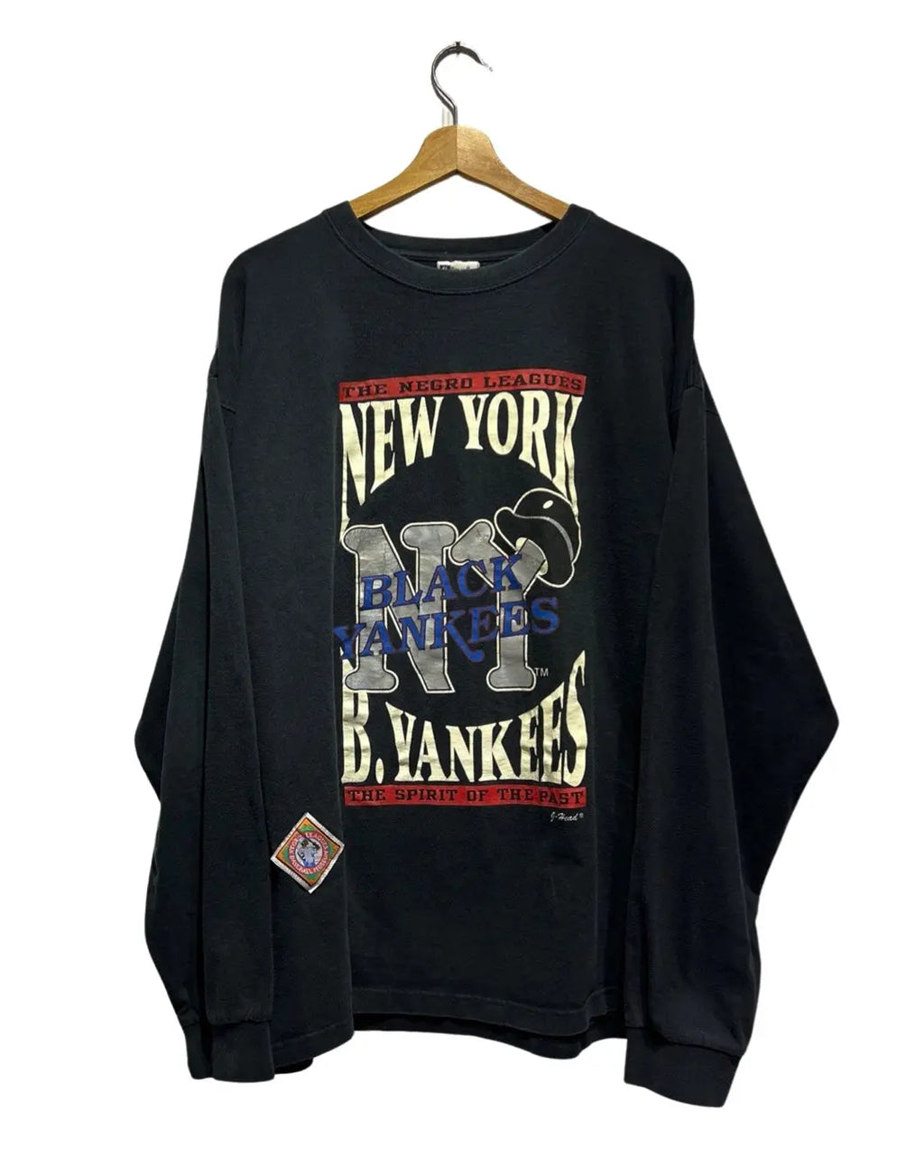 Vintage 90s New York Black Yankees Negro Leagues L/S Tee KIF Vintage