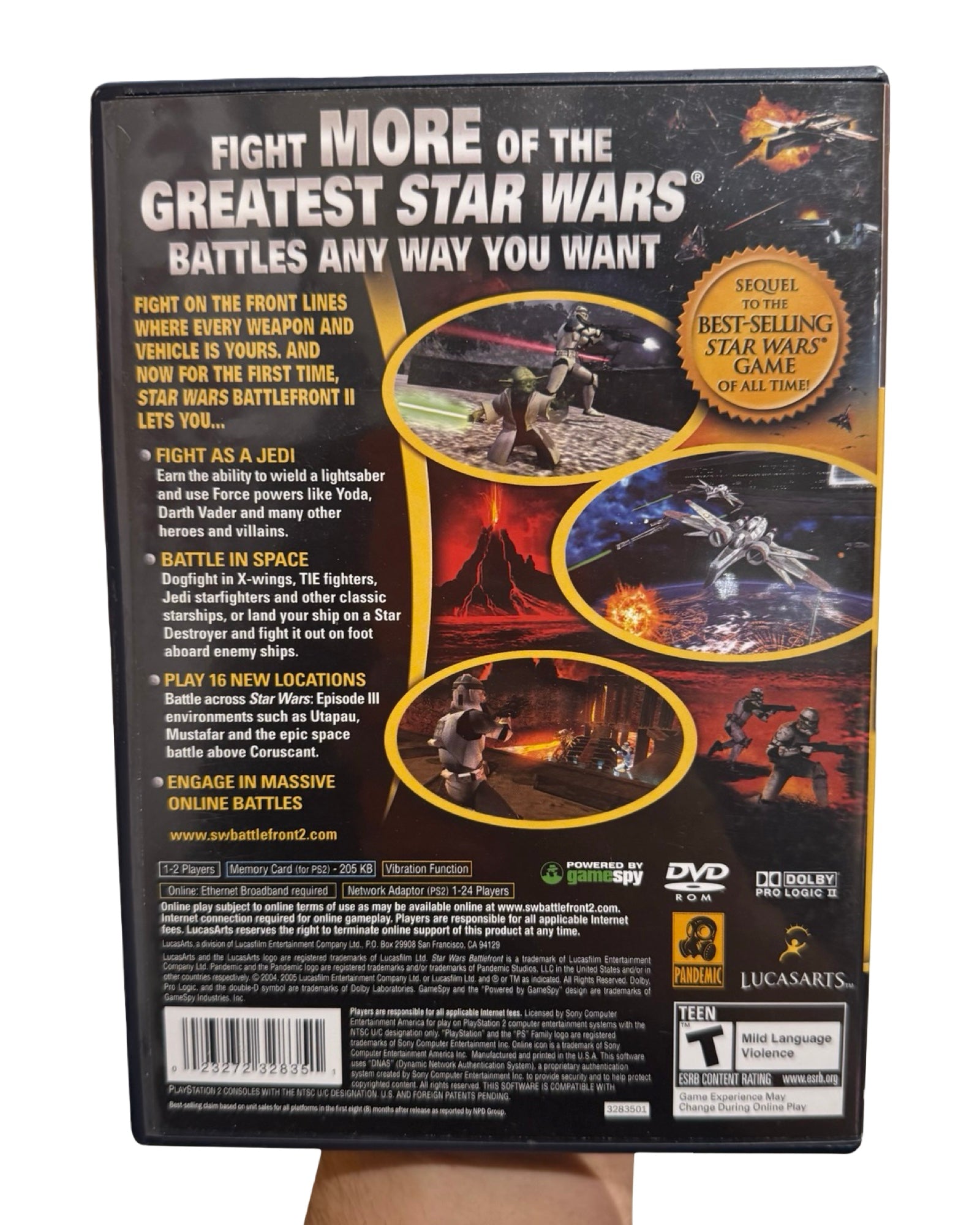 PS2 Star Wars Battlefront 2 Game