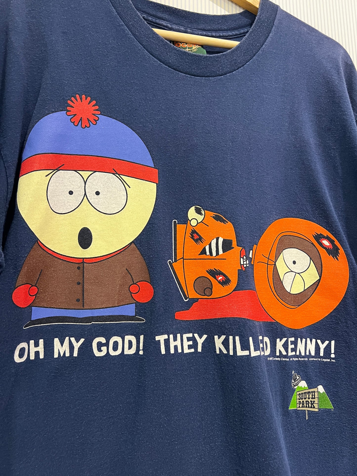 Vintage 1997 South Park Killed Kenny Promo Tee