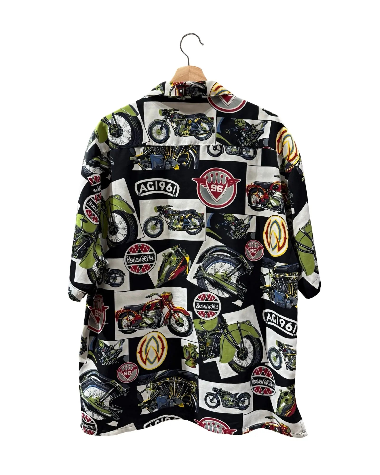 Vintage 1996 Heaven Or Hell Motorcycle Button Up Shirt KIF Vintage