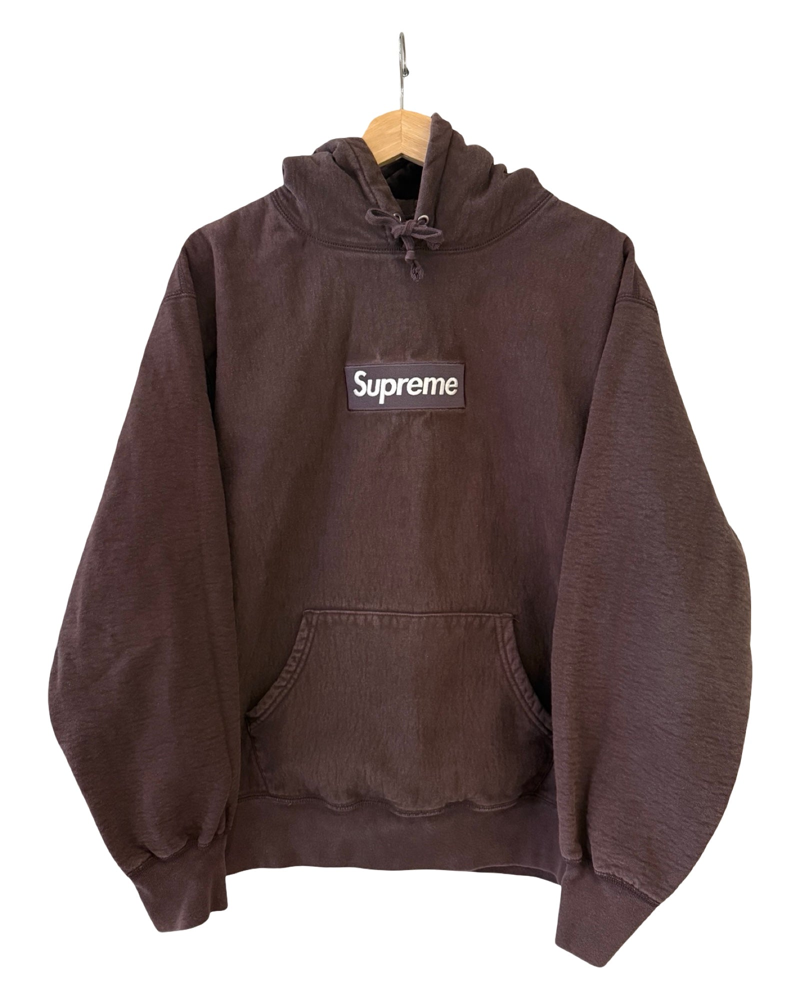 2021 Supreme Brown Box Logo Hoodie KIF Vintage