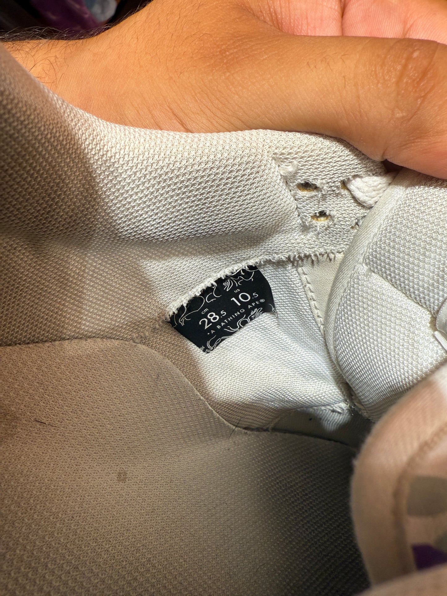 Bape Bapesta Purple ABC Camo 18th Anniversary Sneakers