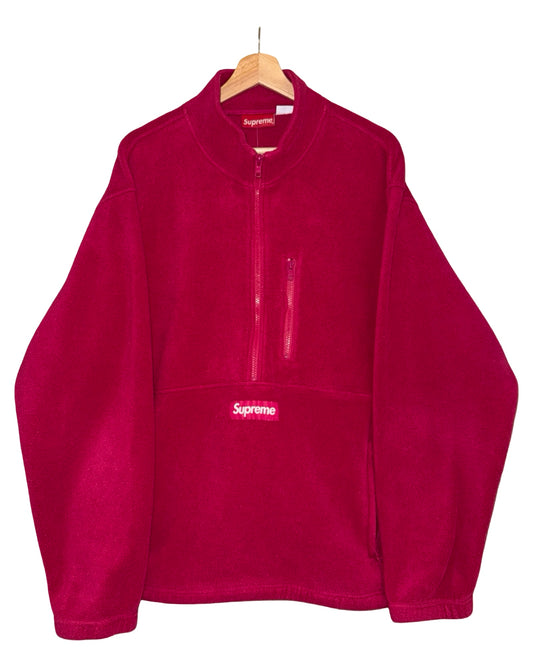 Supreme Pink Polartec Quarter Zip Jacket