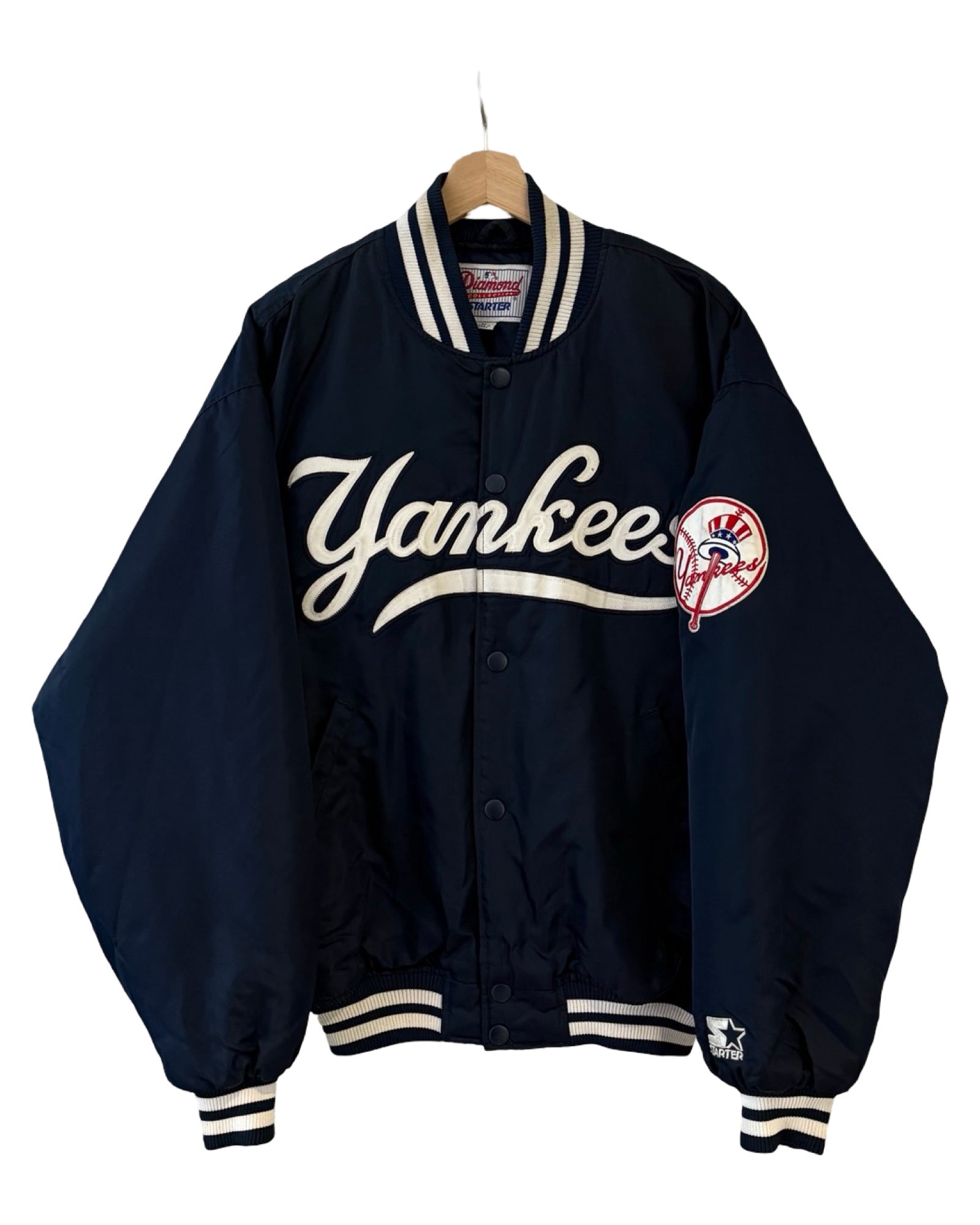 Chaqueta bomber Starter Diamond de los New York Yankees, vintage de los 90
