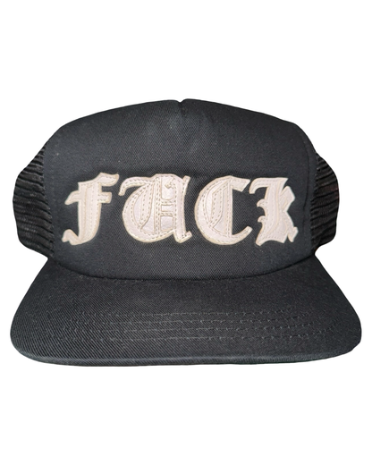 Chrome Hearts FUCK Leather Letters Hat