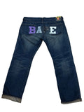 Rare y2k BAPE Human Made Baggy Spellout Jeans size 40 KIF Vintage