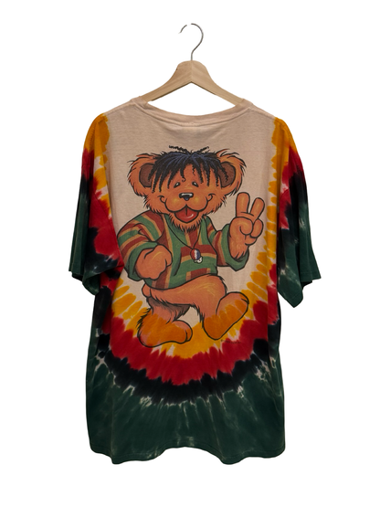 Vintage 1999 Grateful Dead Big Rasta Bears Tie Dye Tee