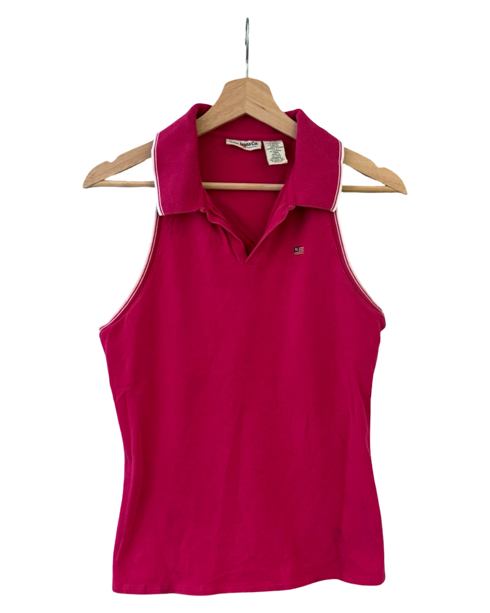 レディース ビンテージ ポロ ラルフローレン ピンク シャツ トップス