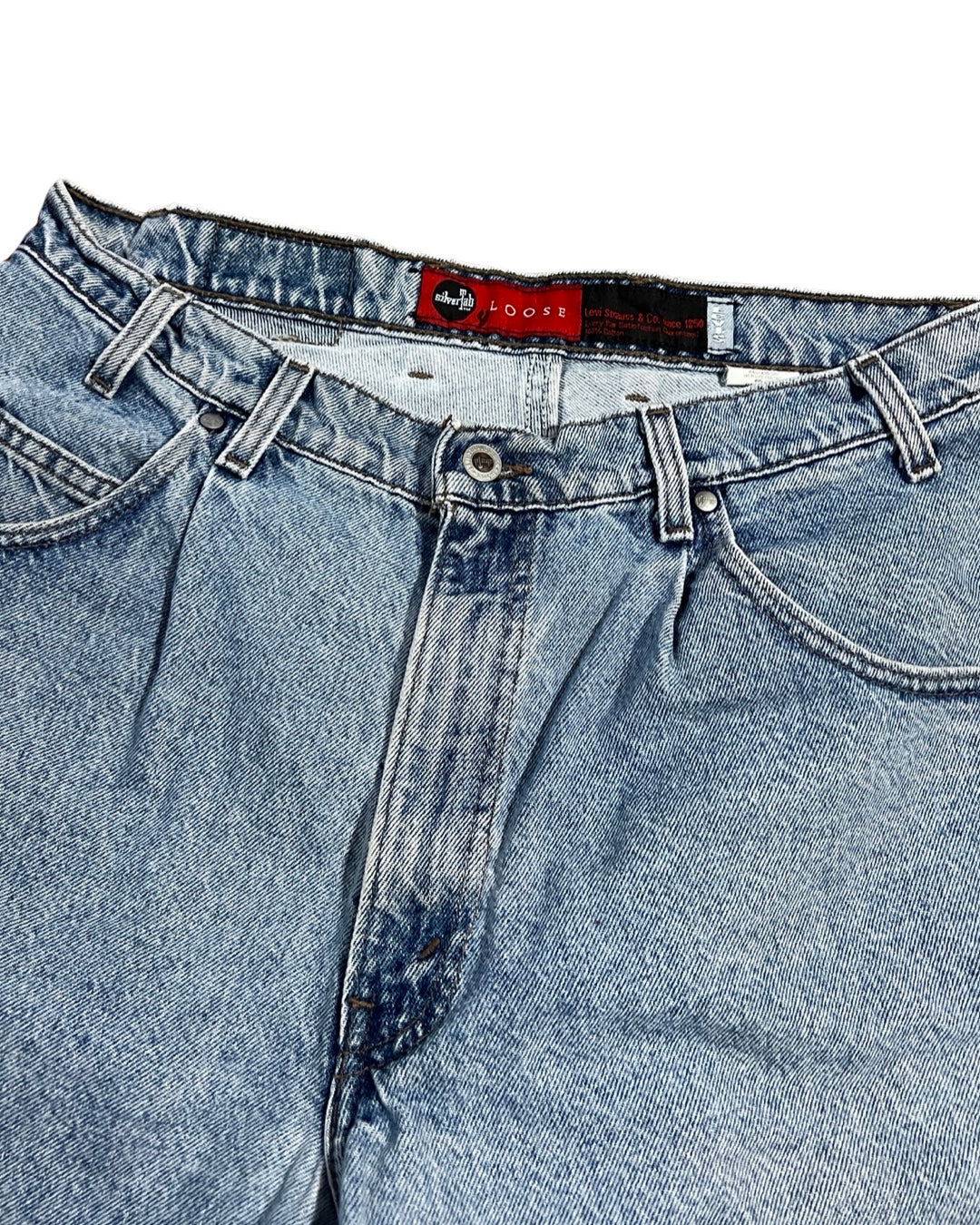 36 Vintage 90s Levi's Silver Tab Blue Shorts