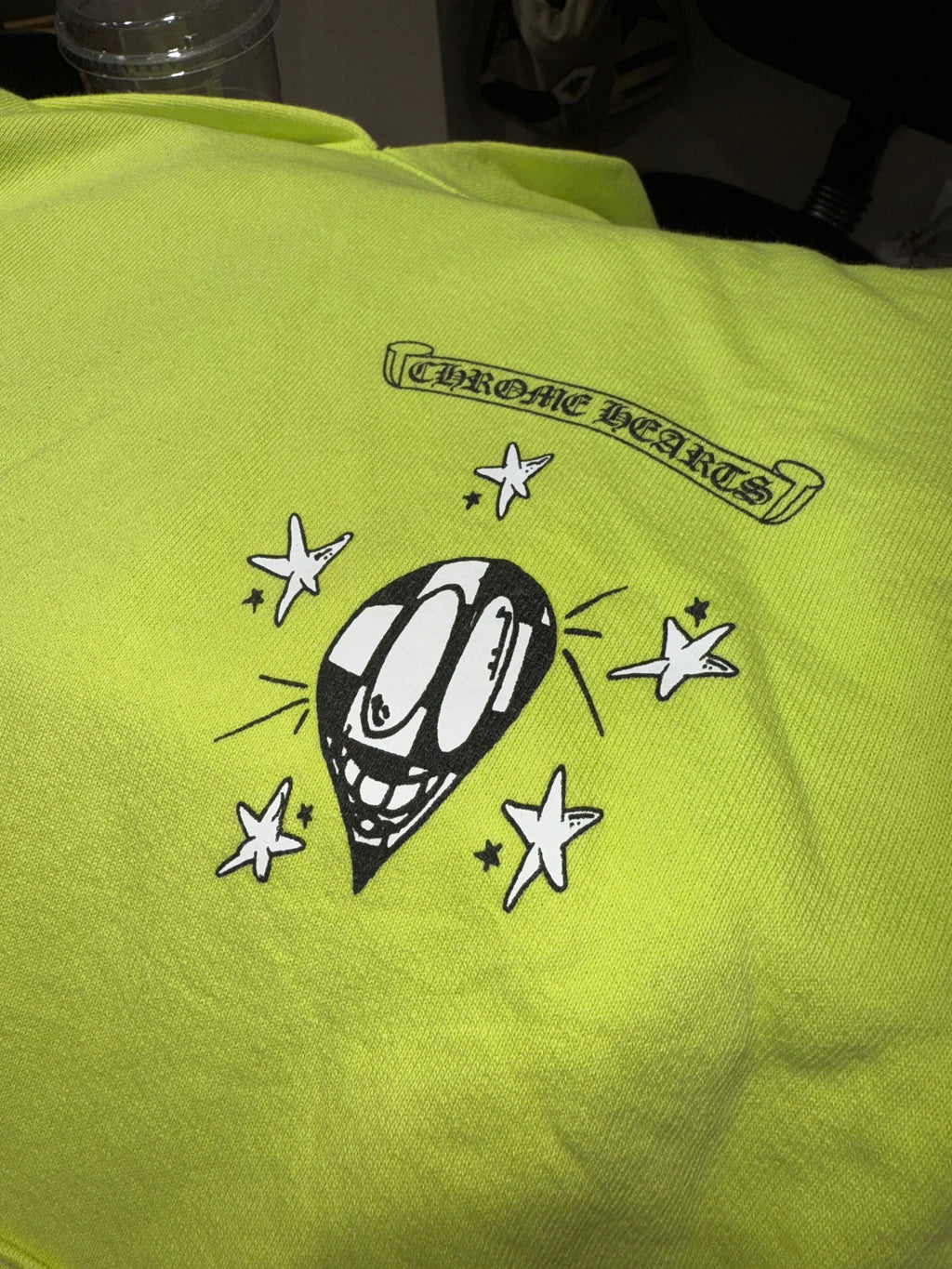 Chrome Hearts Matty Boy Lime Green Hoodie KIF Vintage