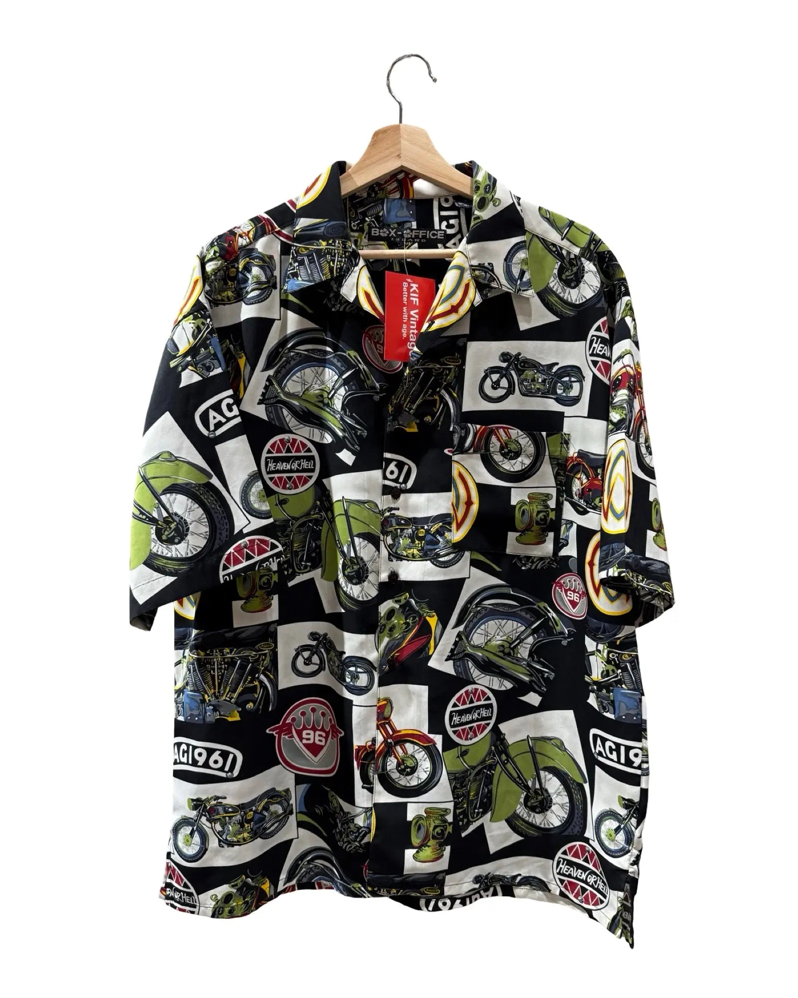 Vintage 1996 Heaven Or Hell Motorcycle Button Up Shirt KIF Vintage
