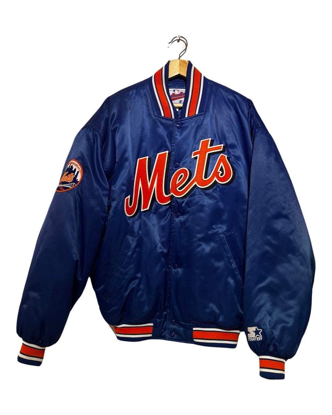 Vintage 90s New York Mets Diamond Starter Bomber Jacket