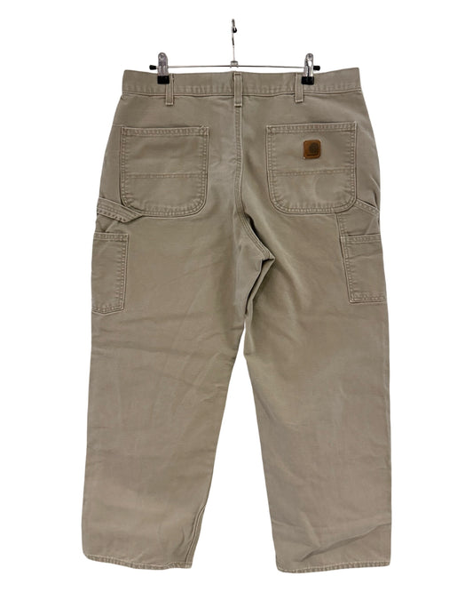 36 x 30 Vintage Carhartt Ivory Carpenter Pants