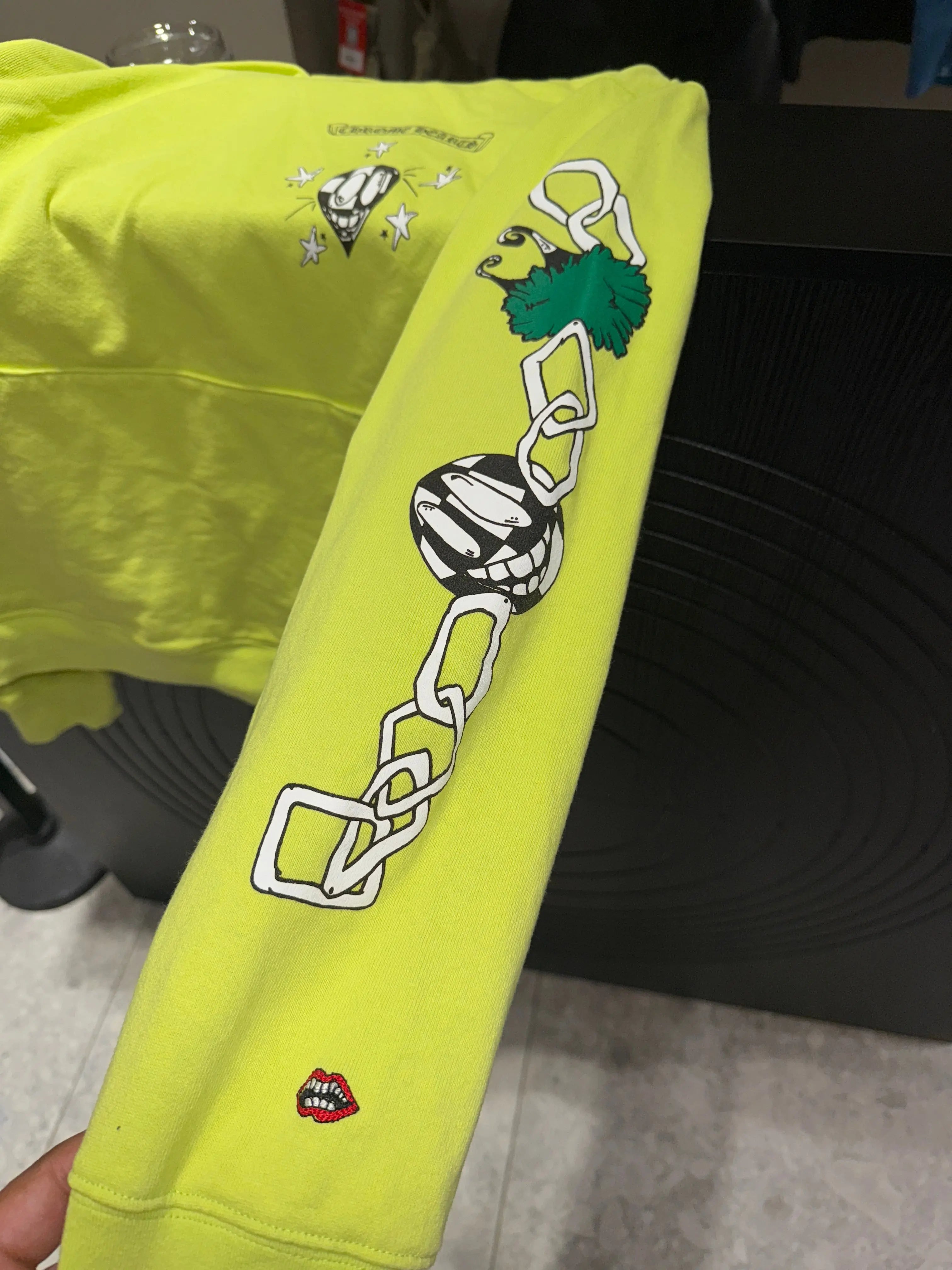 Chrome Hearts Matty Boy Lime Green Hoodie KIF Vintage